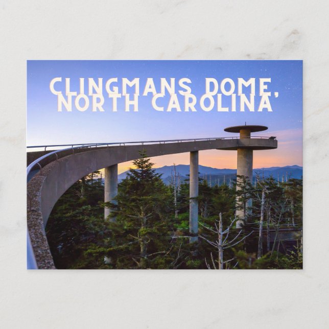 Carte postale Clingmans Dome, Caroline du Nord (Devant)