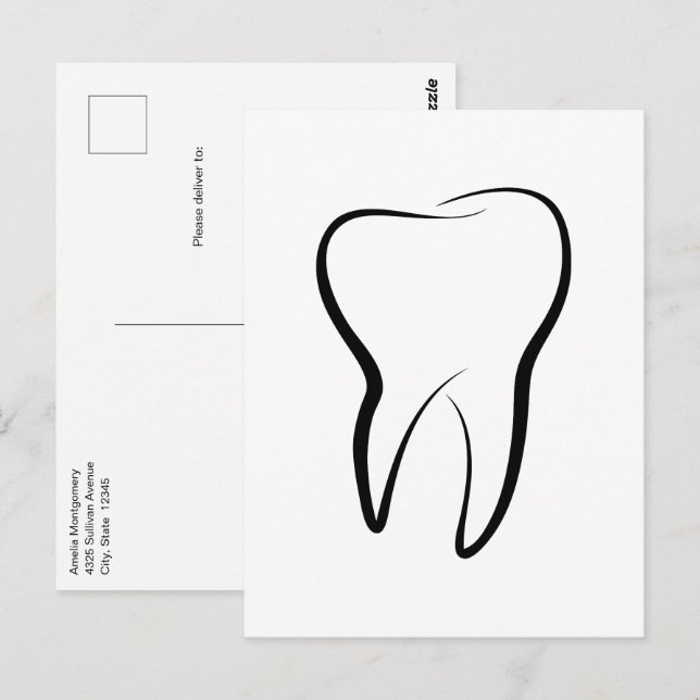 Carte Postale Clinique dentaire dentaire Hygiène buccale (Devant / Derrière)