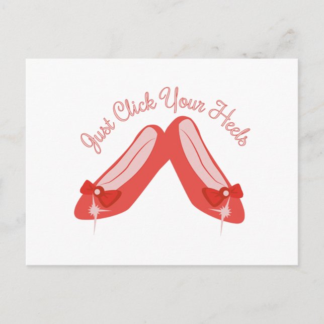 Carte Postale Cliquez sur vos talons (Devant)