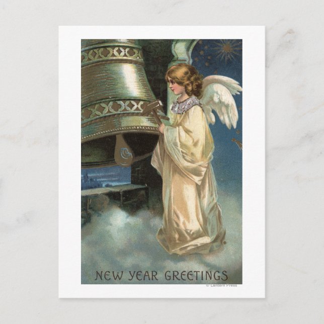 Carte Postale Cloche Angel Striking avec Majet (Devant)
