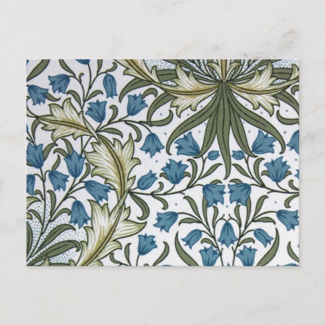 Carte Postale Cloche de fleur William Morris (Devant)