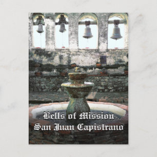 Carte Postale Cloches de mission San Juan Capistrano