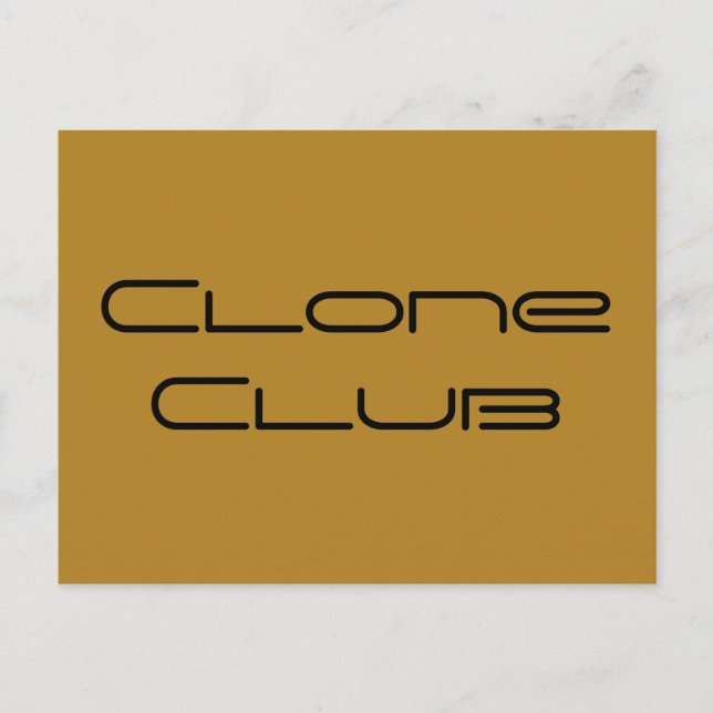 Carte Postale Clone Club lettres géométriques de Orphan Black (Devant)