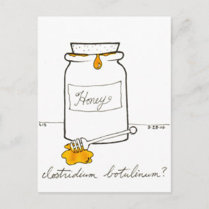 Carte Postale Clostridium Botulinum postcard