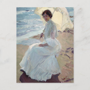 Carte Postale Clotilde sur la plage - Joaquín Sorolla