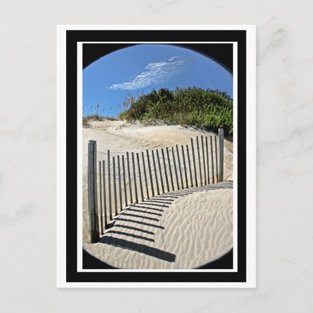 Carte Postale clôture de sable (Devant)