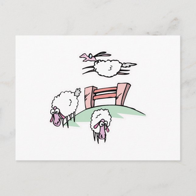 Carte Postale clôture de sauts de mouton (Devant)