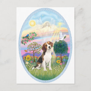 Carte Postale Cloud Angel - Beagle1