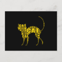 Cloud de mots de chat mignon