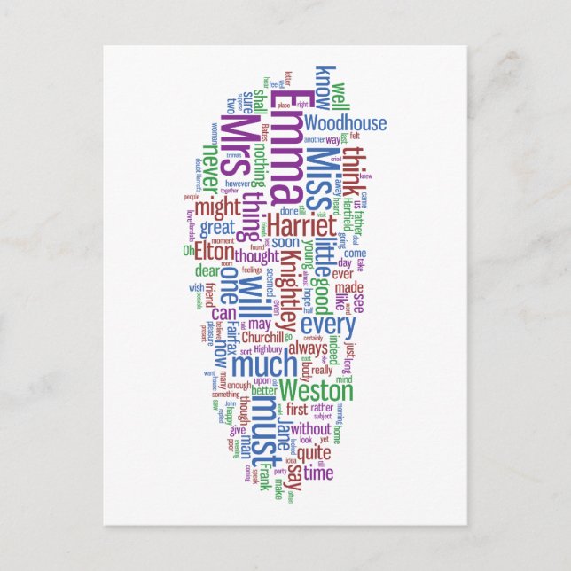 Carte Postale Cloud Emma Word (Devant)