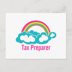 Carte Postale Cloud Rainbow Tax Preparing