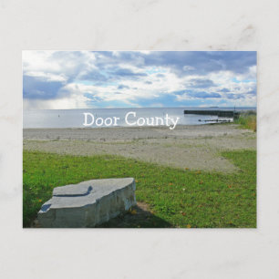 CARTE POSTALE, CLOUDS DE LAC/BILLOWY/ROCK/PIER/COM