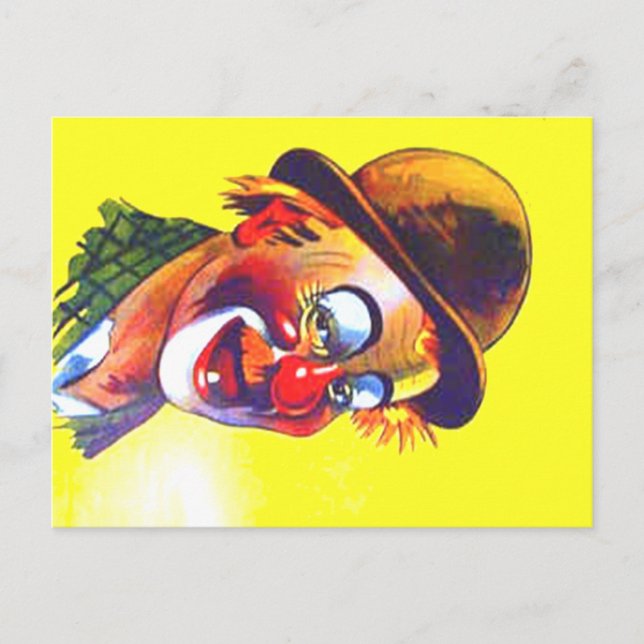 Carte Postale clown (Devant)
