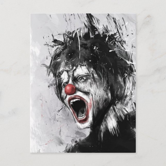 Carte Postale clown (Devant)