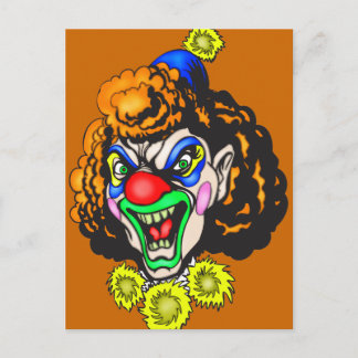 Carte Postale Clown dégoûtant