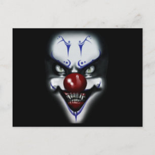 Carte Postale Clown effrayant