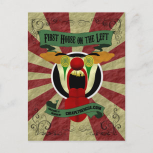Carte Postale Clown effrayant