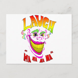 Carte Postale Clown Effrayant