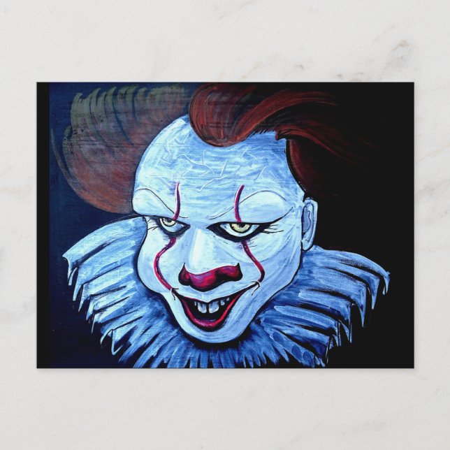 Carte Postale Clown : Maléfique (Devant)