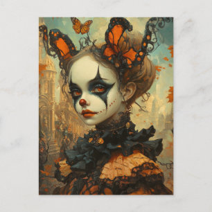 Carte Postale Clown papillon