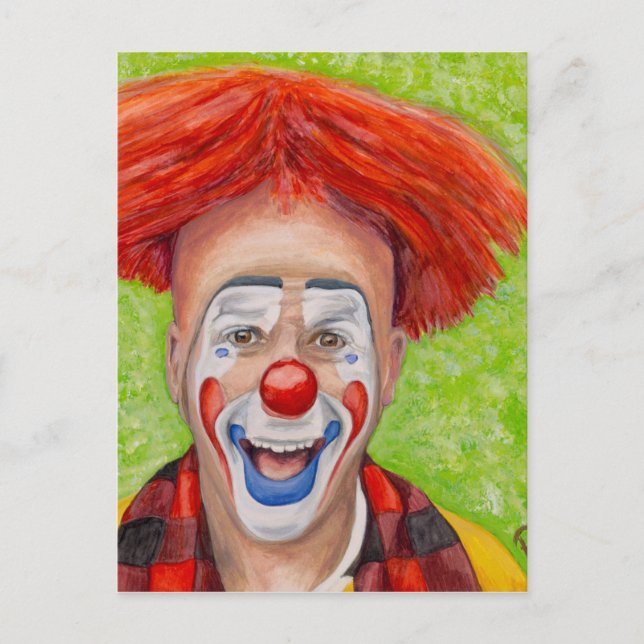 Carte Postale Clown Steven Daniel Copeland (Devant)