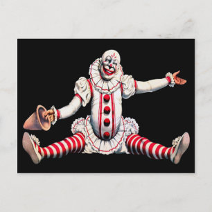 Carte Postale Clown vintage