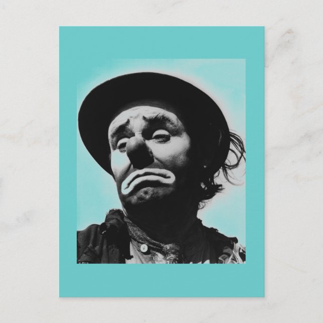 Carte postale Clown vintage (Devant)