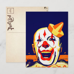 Carte postale Clown vintage