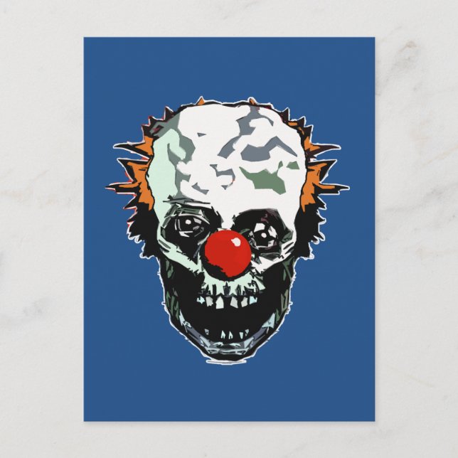 Carte Postale Clown zombie (Devant)