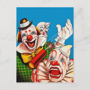 Carte Postale Clowns déplaisants