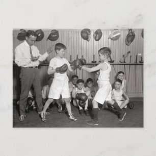Carte Postale Club de boxe pour garçons, 1925