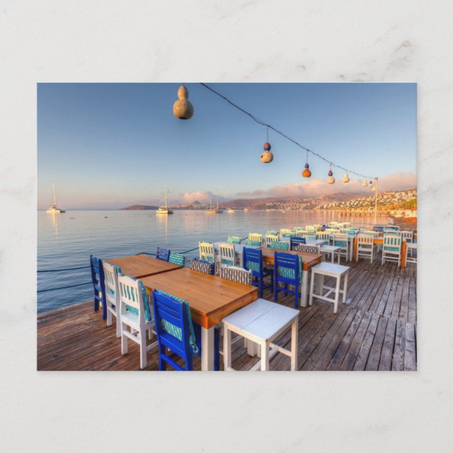 Carte Postale Club de plage de Bodrum (Devant)