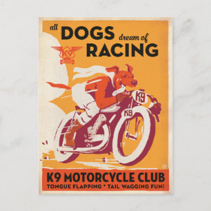 Carte Postale Club moto K9