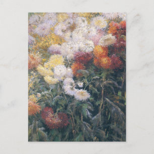 Carte Postale Clump of Chrysanthemums par Gustave Caillebotte