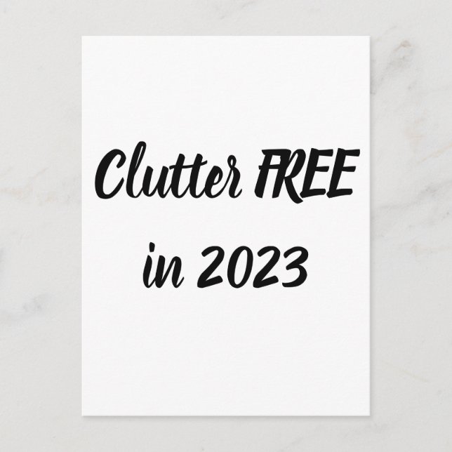Carte Postale Clutter FREE en 2023 - Self Care! (Devant)