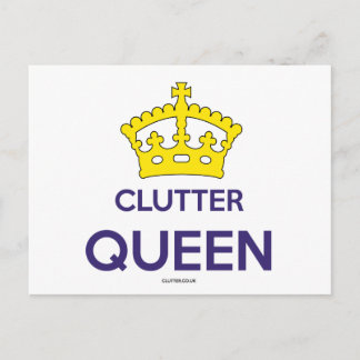 Carte postale 'Clutter Queen'