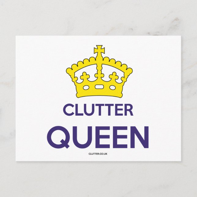 Carte postale 'Clutter Queen' (Devant)