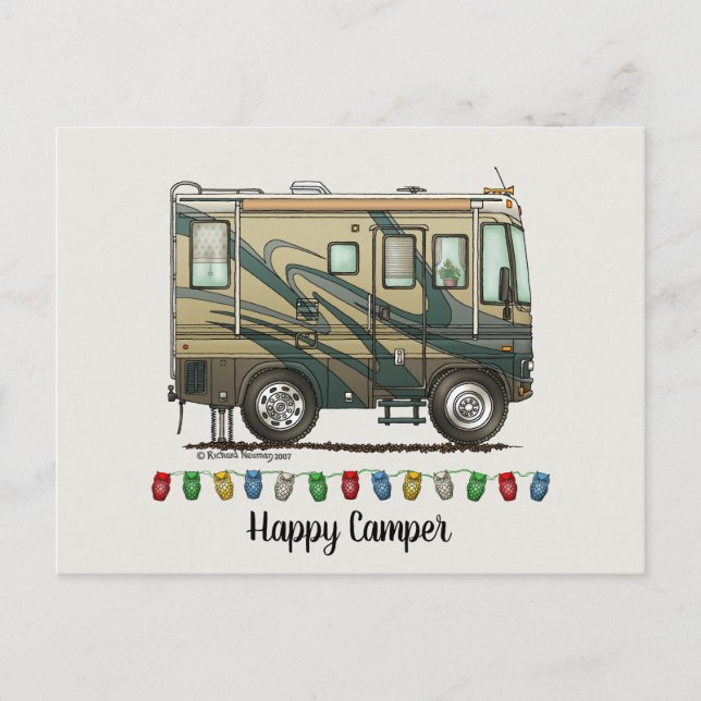 Carte Postale Coach Home Motorhome (Devant)