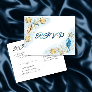 Carte Postale Coastal Chic Moderne Corail Reef RSVP