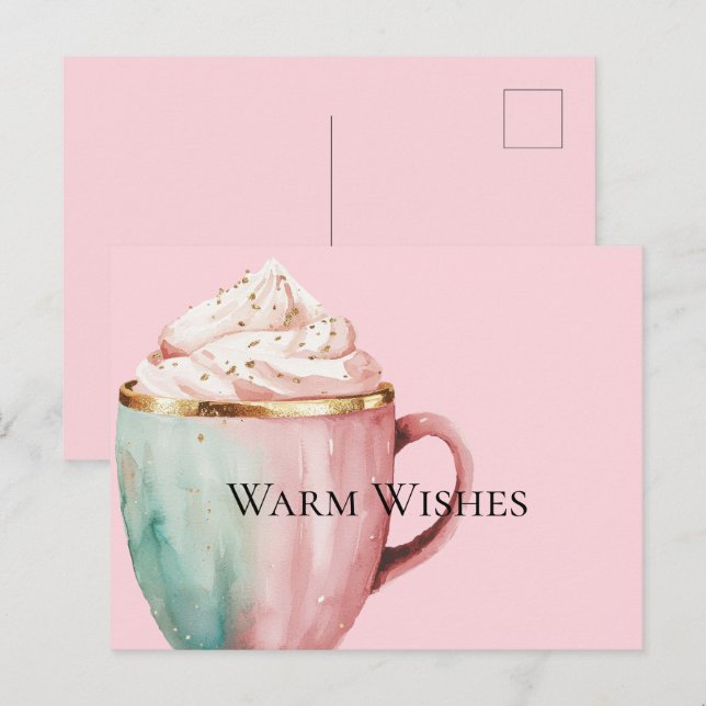 Carte Postale Cocacao Or Blush Mint Rose Warm Warm (Devant / Derrière)