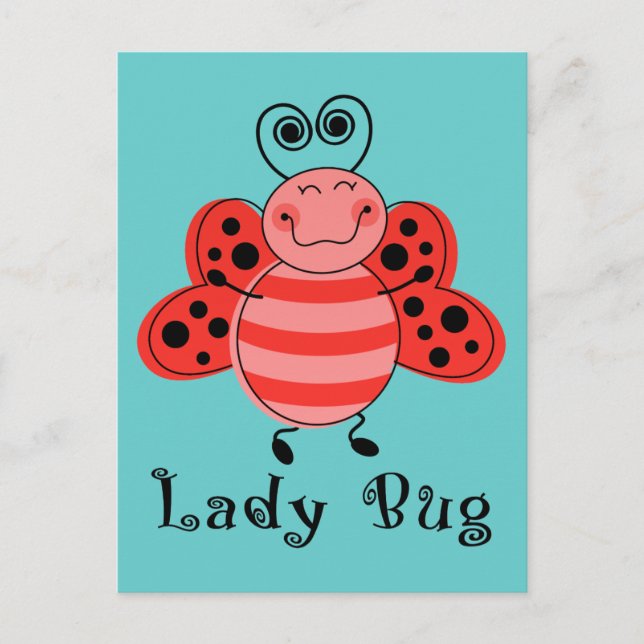 Carte Postale Coccinelle (Devant)
