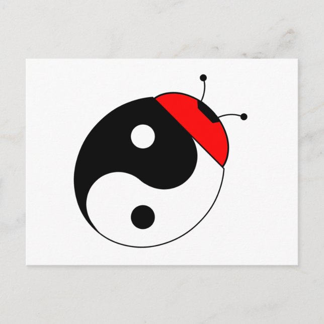 Carte Postale coccinelle harmonia (Devant)
