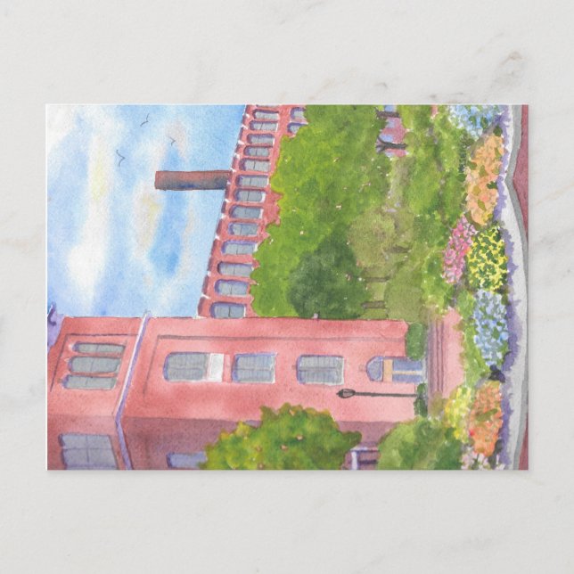 Carte Postale Cocheco Mills Courtyard Dover NH (Devant)