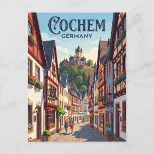 Carte Postale Cochem, Allemagne, ruelle Allemagne