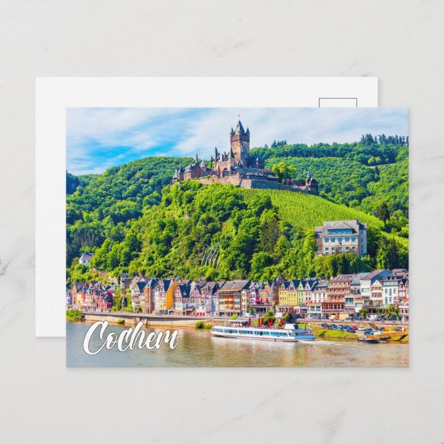 Carte Postale Cochem Castle, Germany (Devant / Derrière)