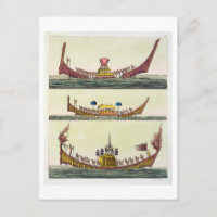 Cochin Chinese ships, illustration de 'Le Costum