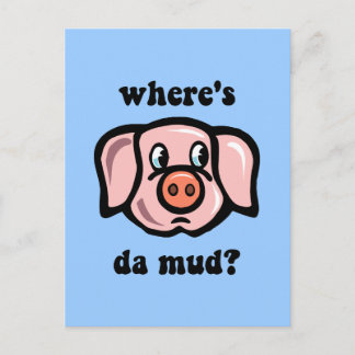 Carte Postale Cochon drôle