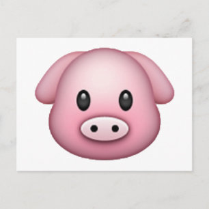 Carte Postale Cochon - Emoji