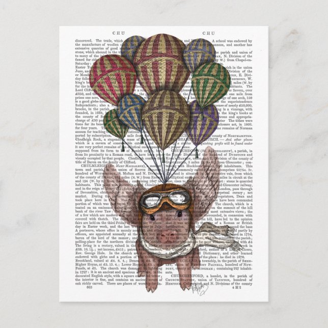 Carte Postale Cochon en flammes (Devant)