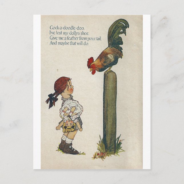 Carte Postale Cock-a-doodle-doo (Devant)